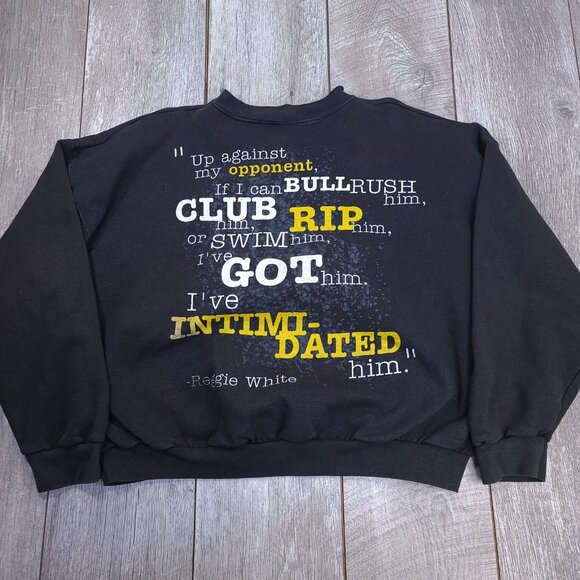 Nike Sweatshirt Mens Large Intimidation Reggie White Packers Crewneck 90s Vtg - Picture 2 of 7